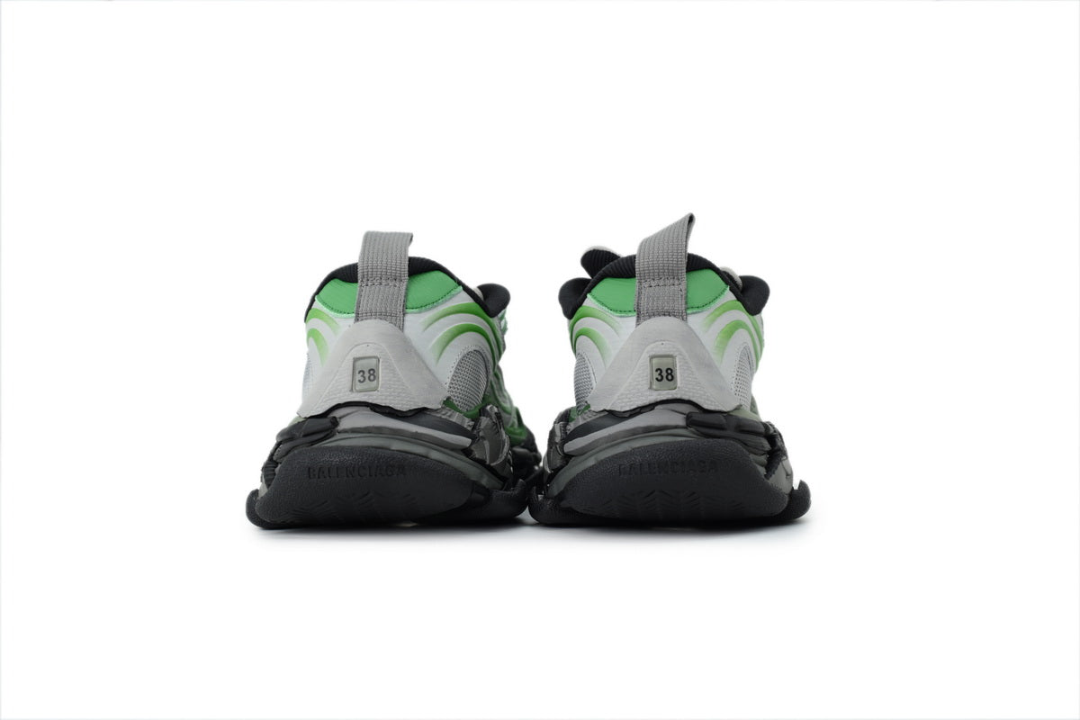 Balenciaga Triple S Sneakers "Grey Green"-retro thick sole dad shoes，Women's Shoe Sale / Men's Shoe Sale