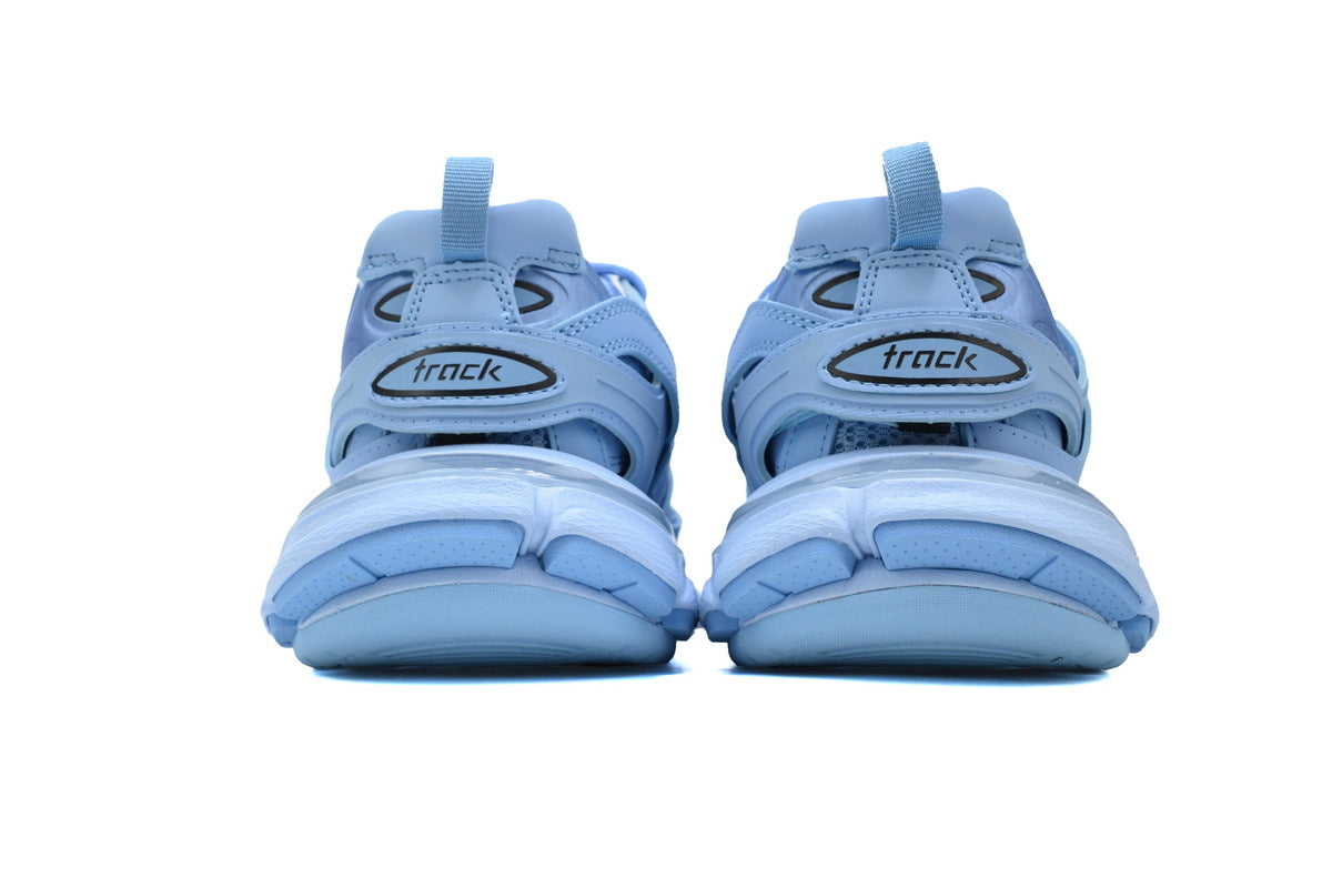 Balenciaga Track Trainer Sneakers "Light Blue"-retro thick sole dad shoes，Women's Shoe Sale / Men's Shoe Sale