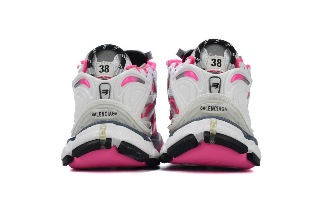 Balenciaga Runner Sneakers "White Pink"-retro thick sole dad shoes，Women's Shoe Sale / Men's Shoe Sale