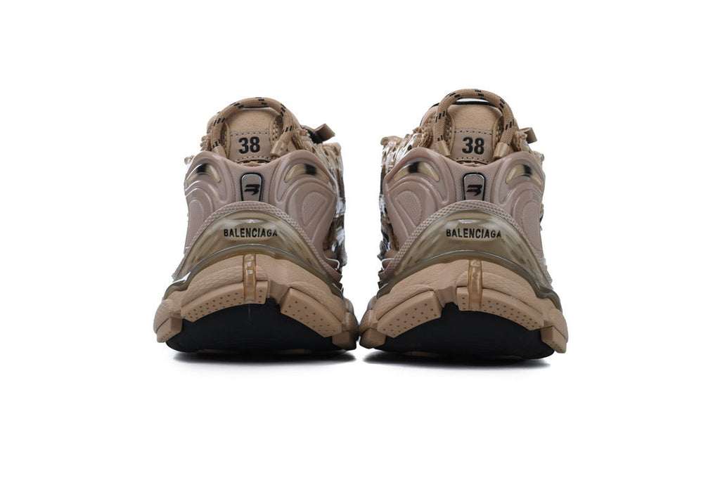 Balenciaga Runner Sneakers "Coffee Brown Black"-retro thick sole dad shoes，Women's Shoe Sale / Men's Shoe Sale