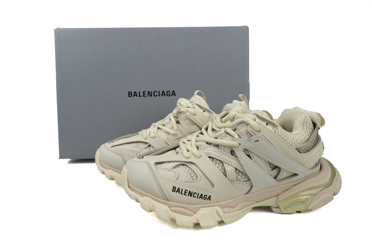 Balenciaga Track Trainer Sneakers "Cream White"-retro thick sole dad shoes，Women's Shoe Sale / Men's Shoe Sale