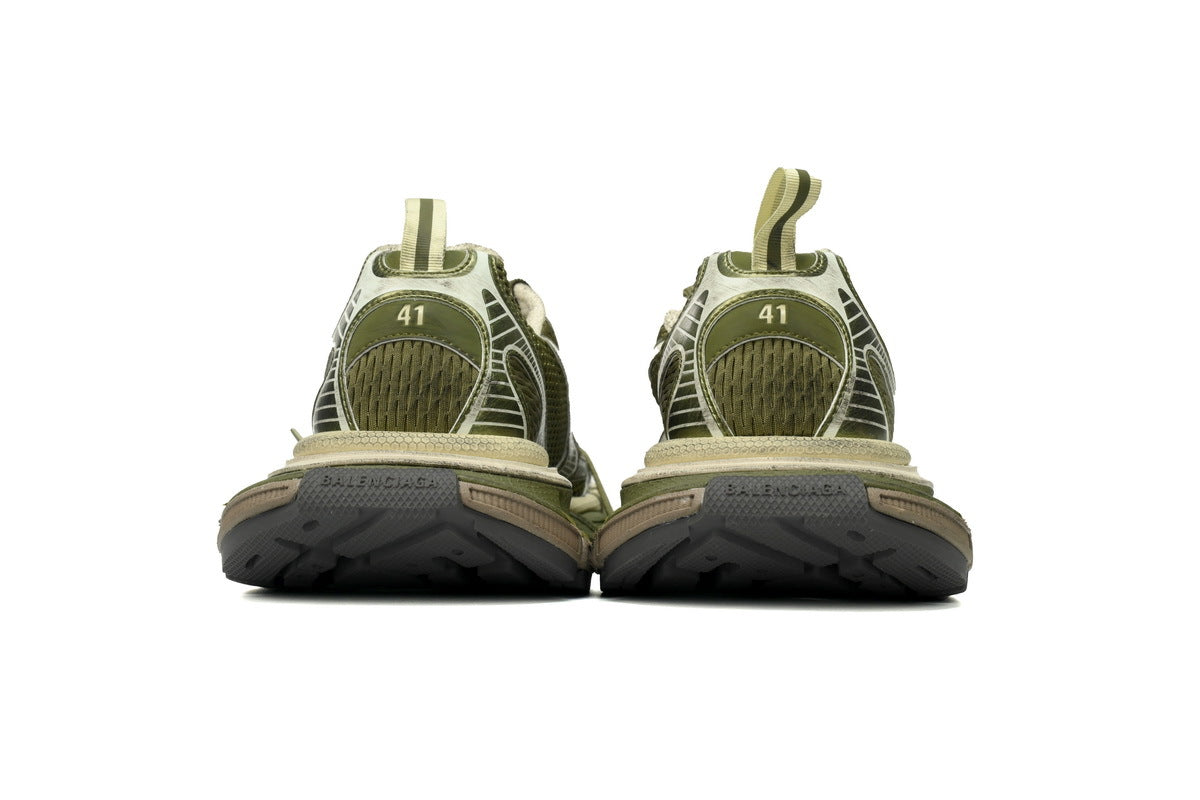 Balenciaga 3XL Sneaker "Army Green"-retro thick sole dad shoes，Women's Shoe Sale / Men's Shoe Sale