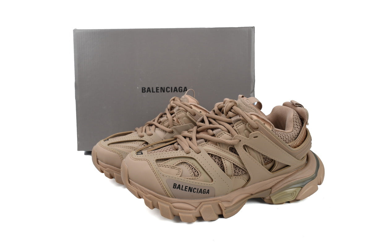 Balenciaga Track Trainer Sneakers "Khaki"-retro thick sole dad shoes，Women's Shoe Sale / Men's Shoe Sale