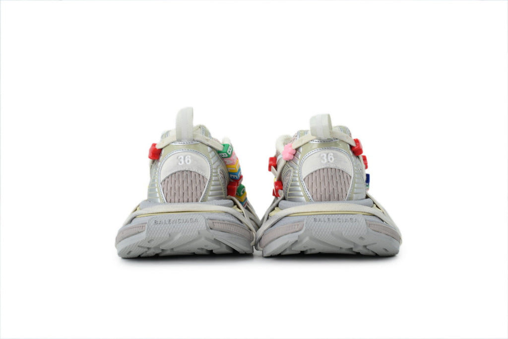 Balenciaga 3XL Sneakers "Beige Silver With Charms"-retro thick sole dad shoes，Women's Shoe Sale / Men's Shoe Sale