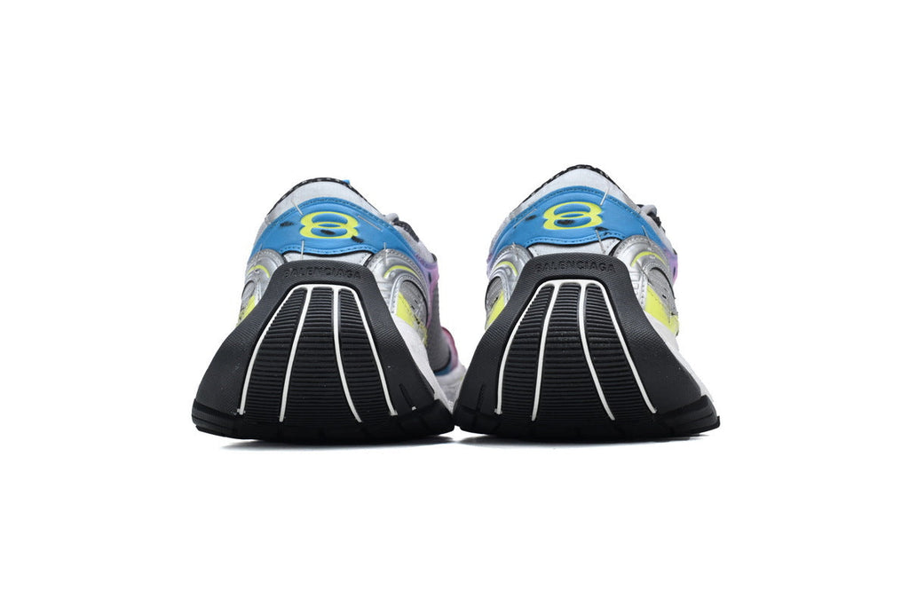 Balenciaga Stapler Sneakers Men Women "Pink Blue Multicolor"-retro thick sole dad shoes，Women's Shoe Sale / Men's Shoe Sale