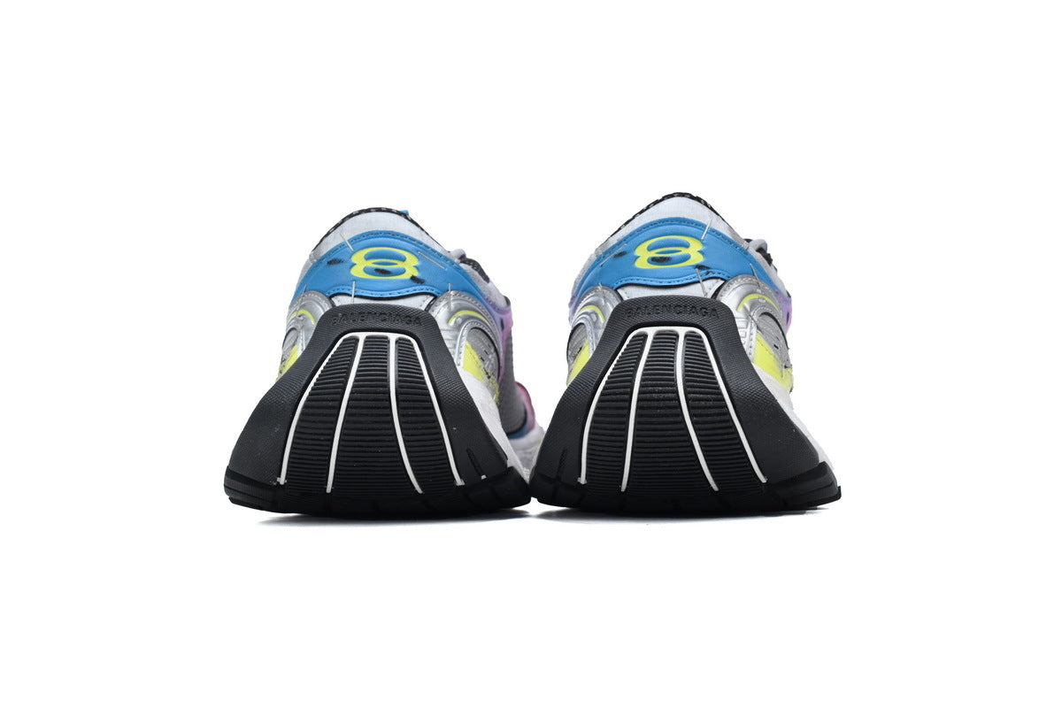 Balenciaga Stapler Sneakers Men Women "Pink Blue Multicolor"-retro thick sole dad shoes，Women's Shoe Sale / Men's Shoe Sale