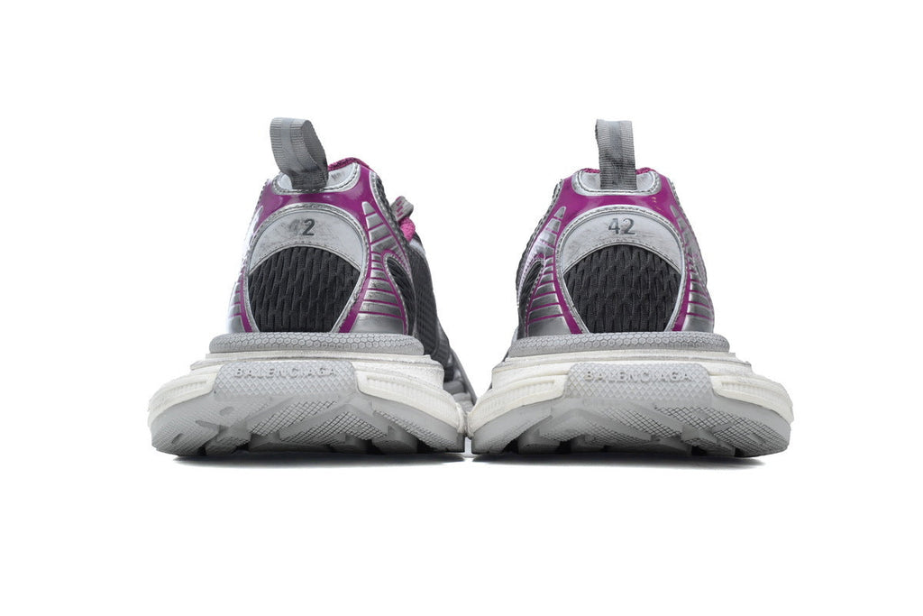 Balenciaga 3XL Sneakers "Silver Purple Pink"-retro thick sole dad shoes，Women's Shoe Sale / Men's Shoe Sale