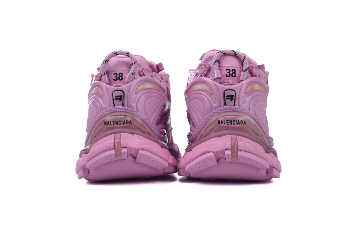 Balenciaga Runner Sneakers "Pink"-retro thick sole dad shoes，Women's Shoe Sale / Men's Shoe Sale