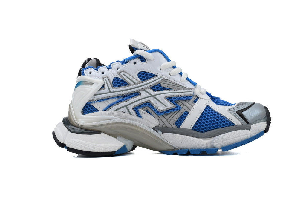 Balenciaga Runner Sneakers "Blue White"-retro thick sole dad shoes，Women's Shoe Sale / Men's Shoe Sale