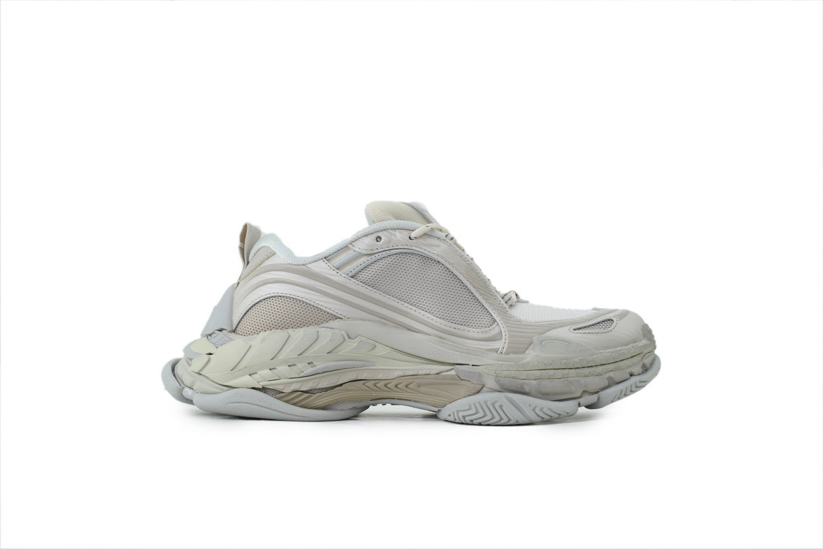 Balenciaga Triple S 2.0 Mesh Layered Chunky Sneaker in "Eggshell"-retro thick sole dad shoes，Women's Shoe Sale / Men's Shoe Sale