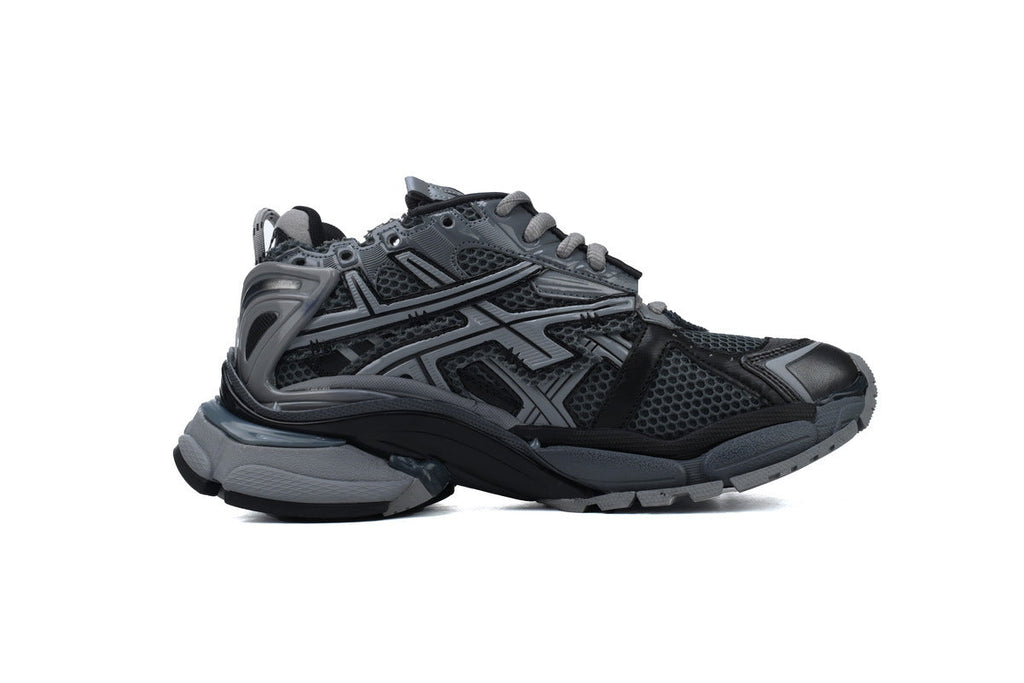Balenciaga Runner Sneakers Men Women "Dark Grey Black"-retro thick sole dad shoes，Women's Shoe Sale / Men's Shoe Sale