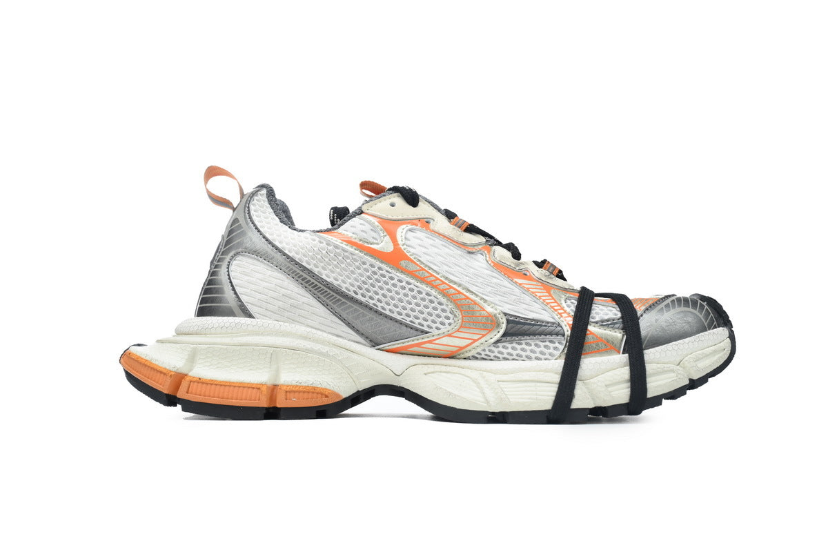 Balenciaga 3XL Sneaker "White Grey Orange"-retro thick sole dad shoes，Women's Shoe Sale / Men's Shoe Sale