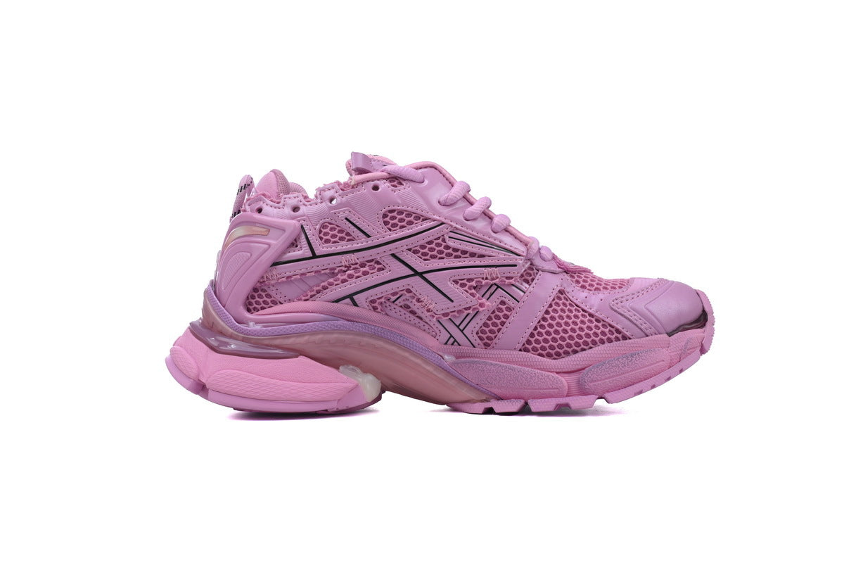 Balenciaga Runner Sneakers "Pink"-retro thick sole dad shoes，Women's Shoe Sale / Men's Shoe Sale