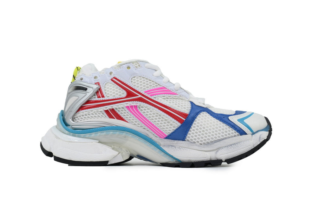 Balenciaga Runner Sneakers "White Red Blue Pink"-retro thick sole dad shoes，Women's Shoe Sale / Men's Shoe Sale