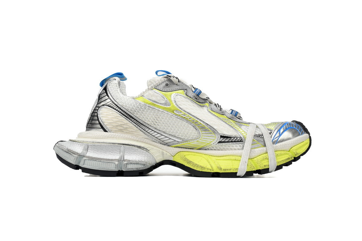 Balenciaga 3XL Sneaker "White Yellow Blue"-retro thick sole dad shoes，Women's Shoe Sale / Men's Shoe Sale