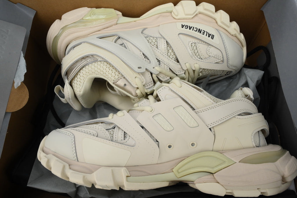 Balenciaga Track Trainer Sneakers "Cream White"-retro thick sole dad shoes，Women's Shoe Sale / Men's Shoe Sale