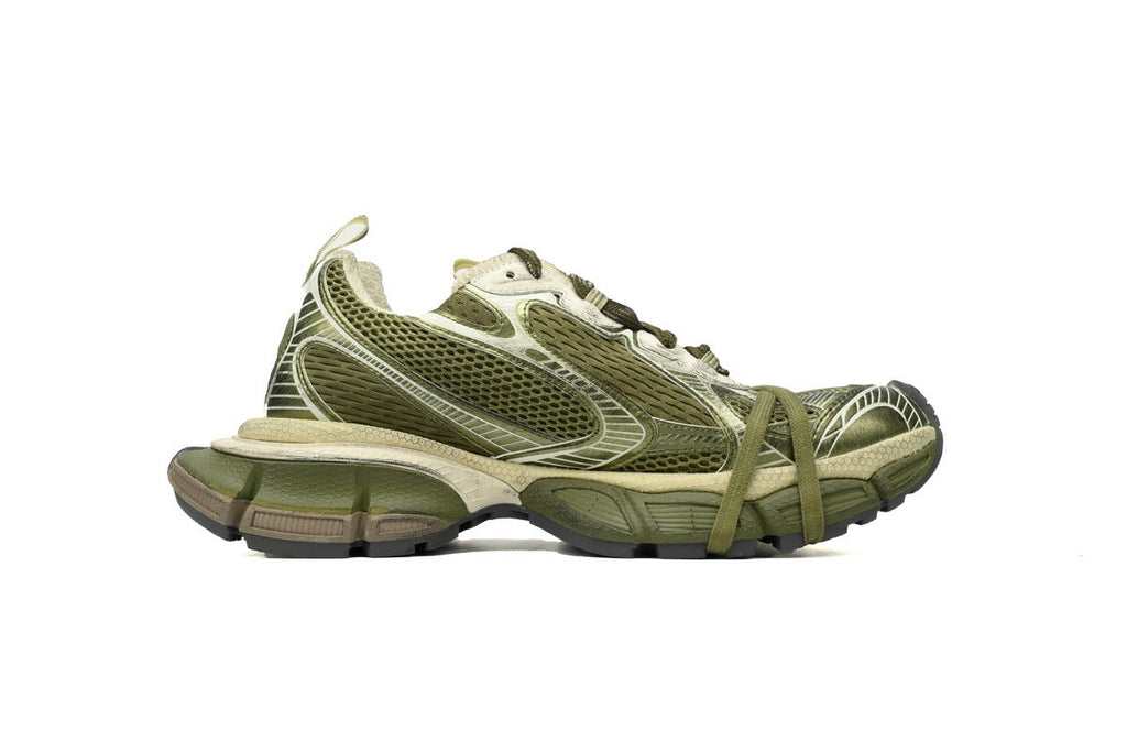 Balenciaga 3XL Sneaker "Army Green"-retro thick sole dad shoes，Women's Shoe Sale / Men's Shoe Sale