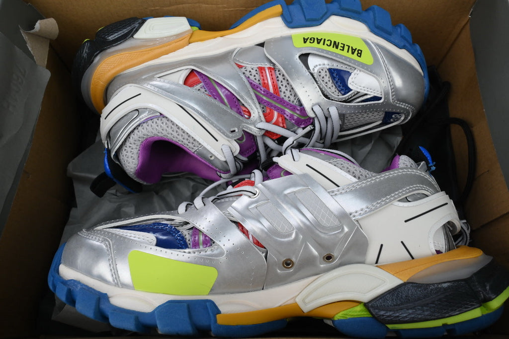 Balenciaga Track 2.0 Sneakers "Silver Multicolor" Men Women Chunky Dad Shoes