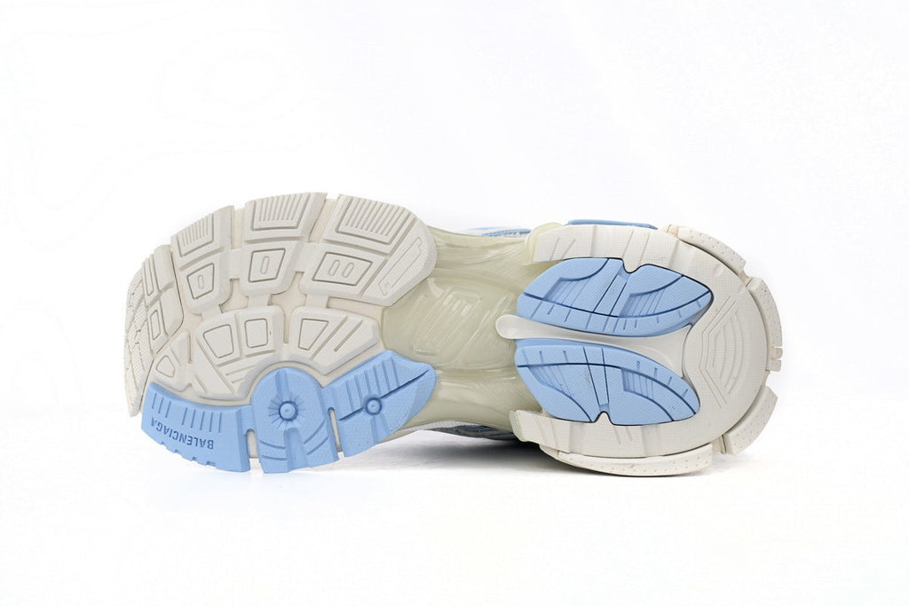 Balenciaga Runner Sneakers "Light Blue White"-retro thick sole dad shoes，Women's Shoe Sale / Men's Shoe Sale