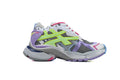Balenciaga Runner Sneakers "Grey Purple Neon Green"-retro thick sole dad shoes，Women's Shoe Sale / Men's Shoe Sale