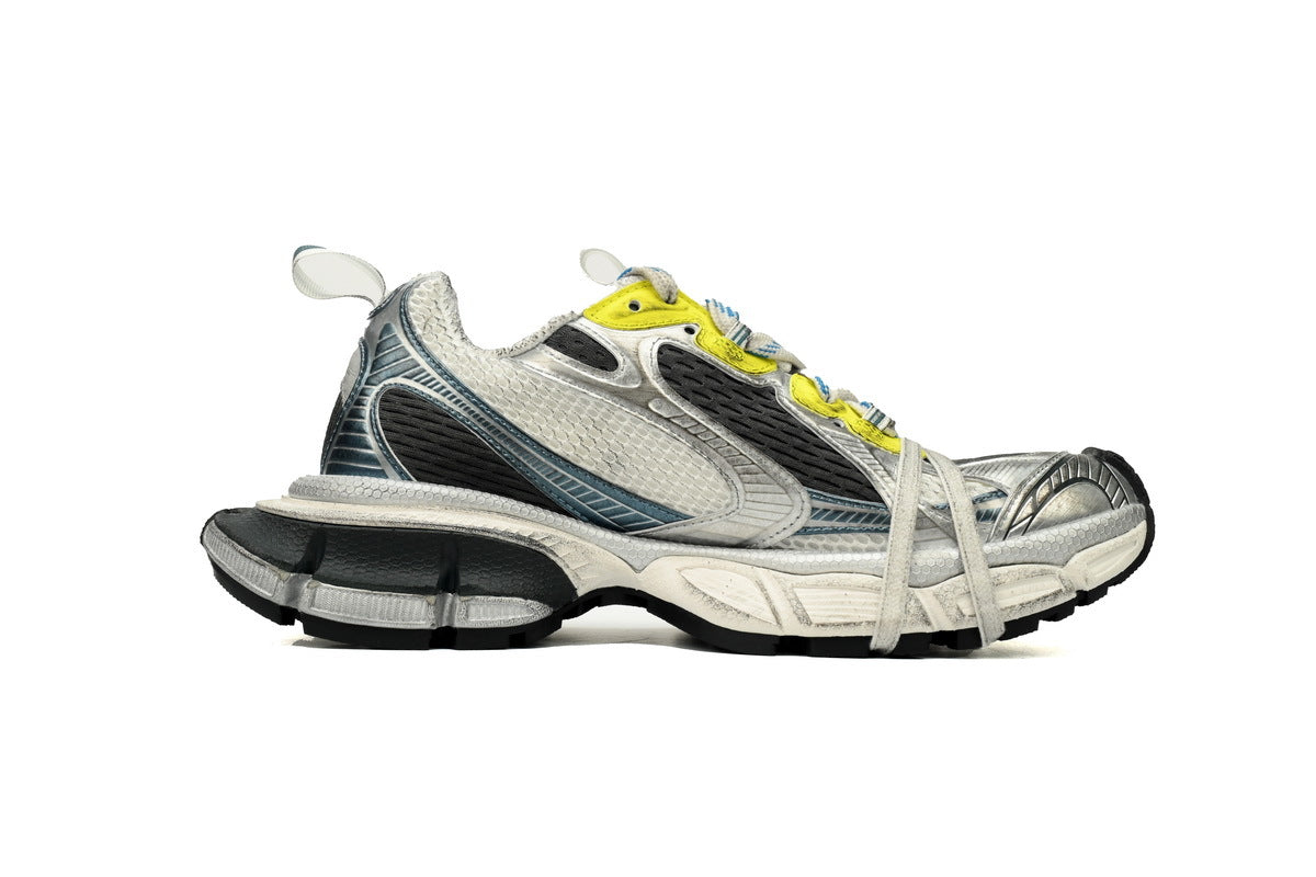 Balenciaga 3XL Sneakers "White Black Yellow"-retro thick sole dad shoes，Women's Shoe Sale / Men's Shoe Sale