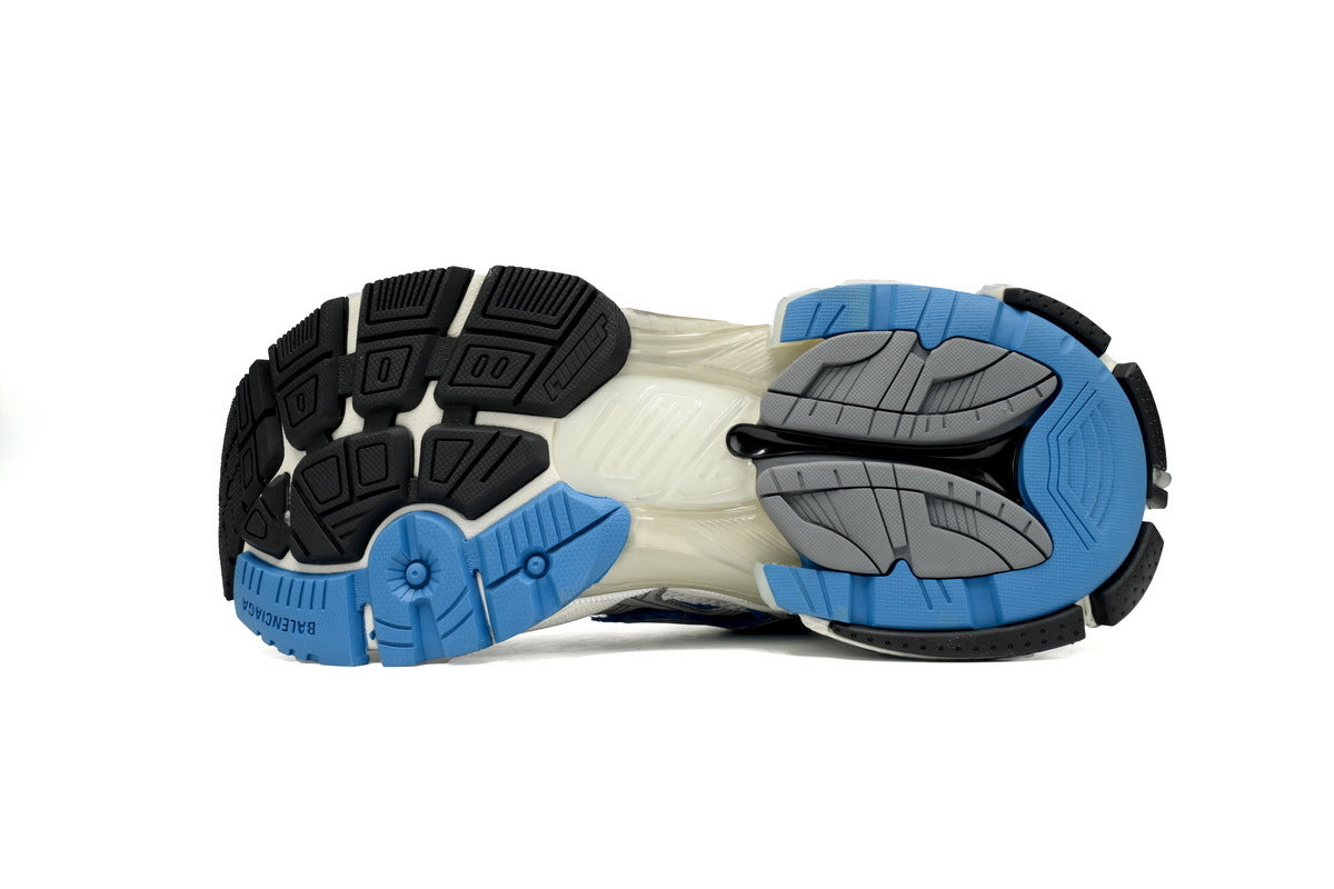 Balenciaga Runner Sneaker "Blue White"-retro thick sole dad shoes，Women's Shoe Sale / Men's Shoe Sale