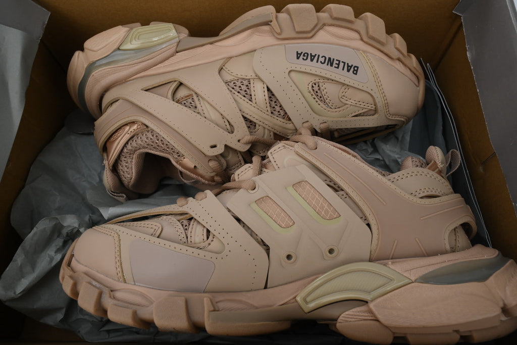Balenciaga Track Trainer Sneakers "Khaki"-retro thick sole dad shoes，Women's Shoe Sale / Men's Shoe Sale