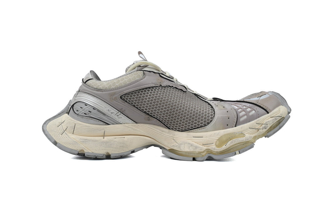 Balenciaga Stapler Sneakers Men Women "Beige Grey"-retro thick sole dad shoes，Women's Shoe Sale / Men's Shoe Sale