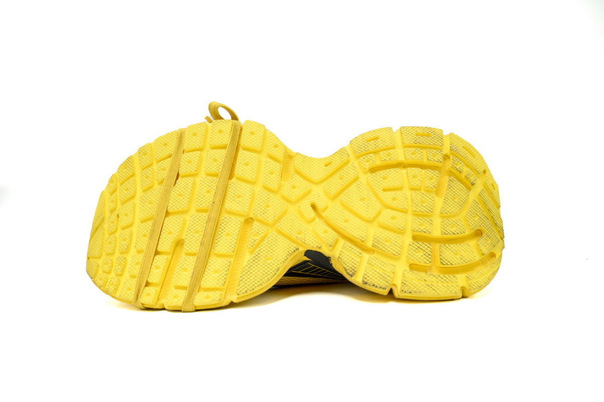 Balenciaga 3XL Mesh Trainer Sneaker "Yellow Black"-retro thick sole dad shoes，Women's Shoe Sale / Men's Shoe Sale