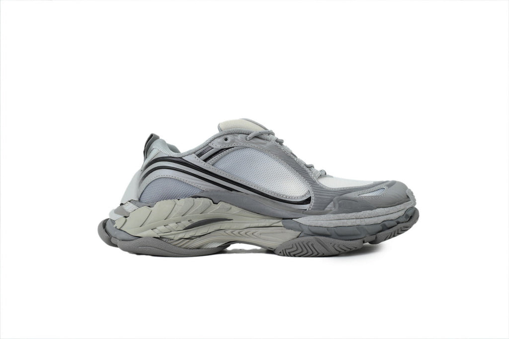 Balenciaga Triple S.2 Gradient Mesh Sneakers "Gradient Grey"-retro thick sole dad shoes，Women's Shoe Sale / Men's Shoe Sale