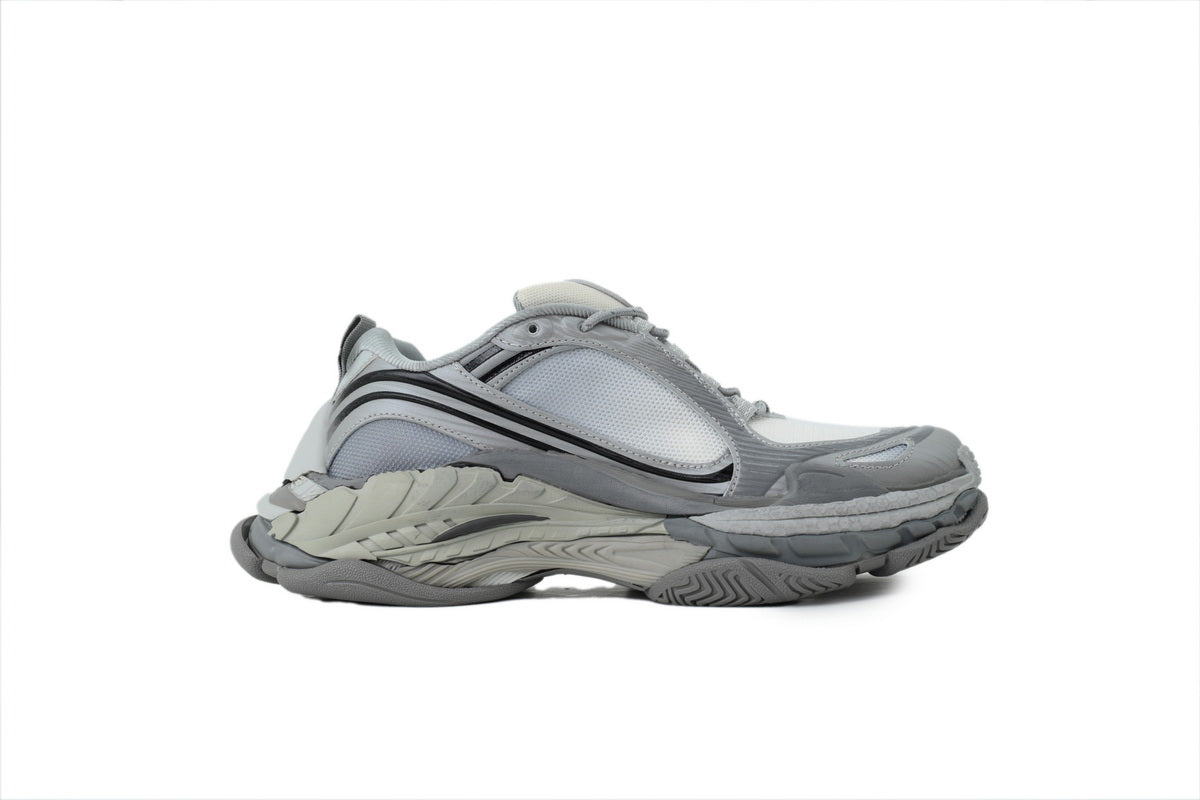 Balenciaga Triple S.2 Gradient Mesh Sneakers "Gradient Grey"-retro thick sole dad shoes，Women's Shoe Sale / Men's Shoe Sale