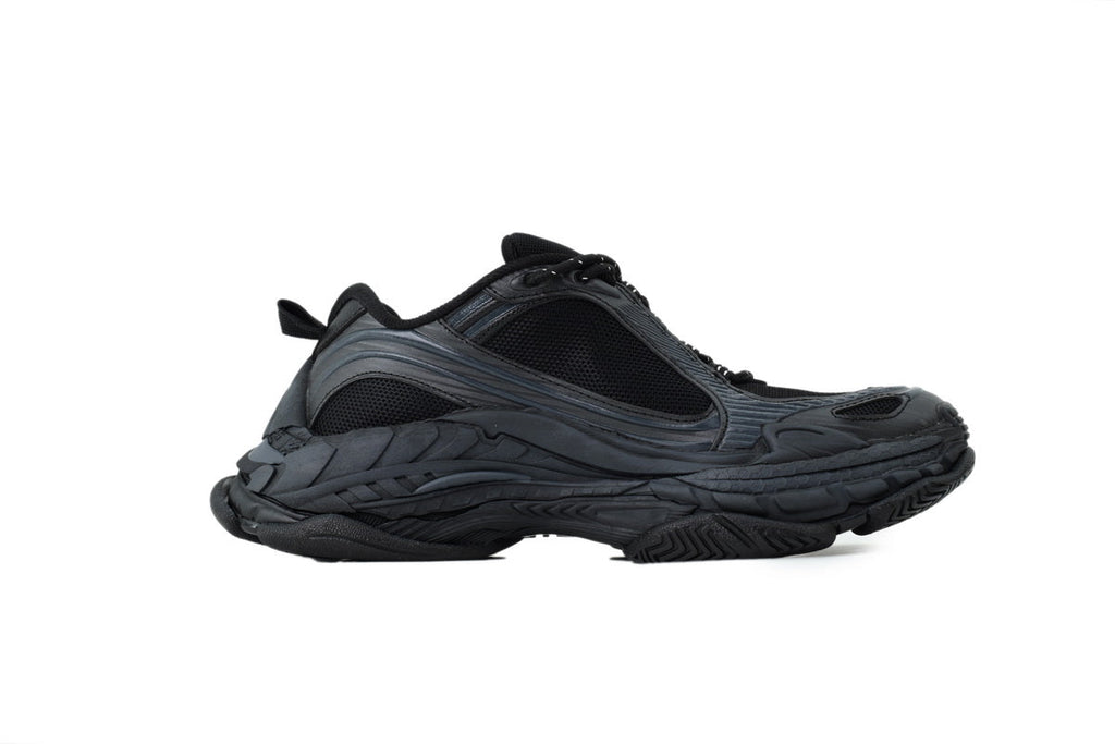 Balenciaga Triple S.2 Mesh Sneakers "Black Dark Grey"-retro thick sole dad shoes，Women's Shoe Sale / Men's Shoe Sale