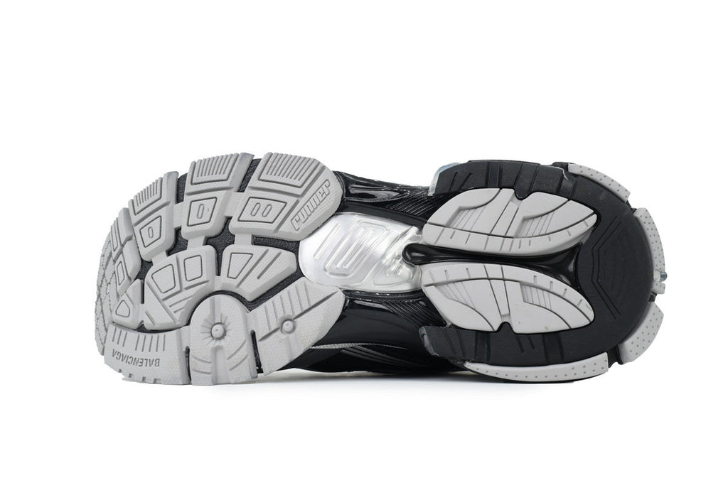 Balenciaga Runner Sneakers Men Women "Black Silver"-retro thick sole dad shoes，Women's Shoe Sale / Men's Shoe Sale