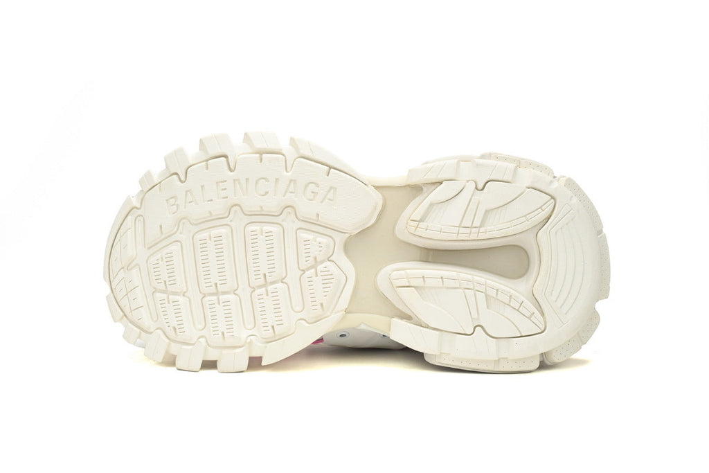 Balenciaga Track Sock Sneakers "White Fluorescent Pink"-retro thick sole dad shoes，Women's Shoe Sale / Men's Shoe Sale