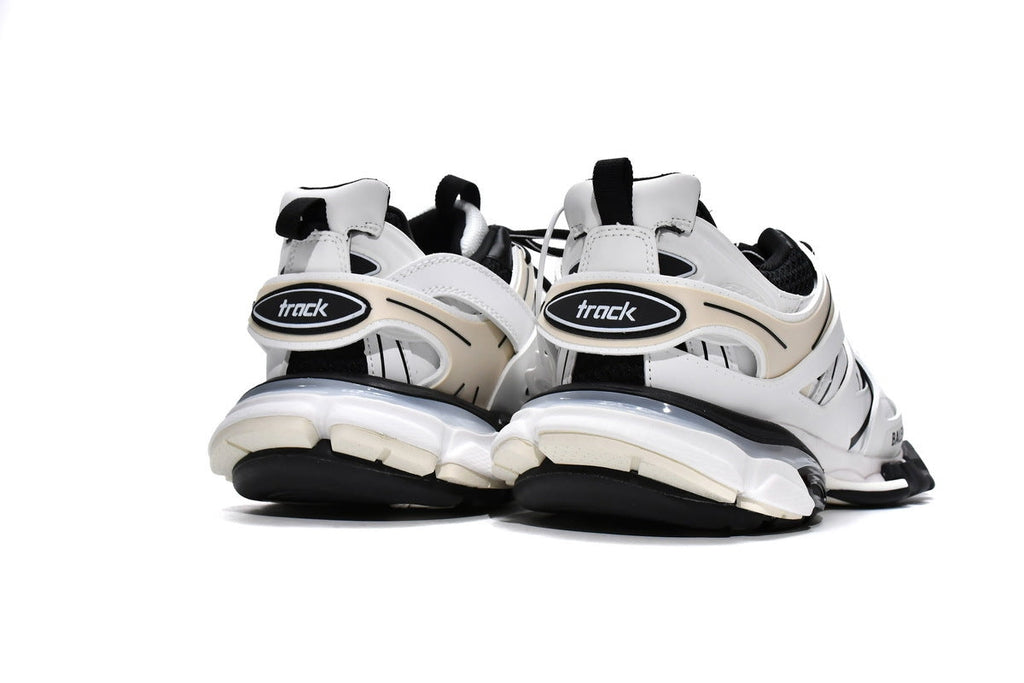 Balenciaga Track Sneakers "White Black Beige"-retro thick sole dad shoes，Women's Shoe Sale / Men's Shoe Sale