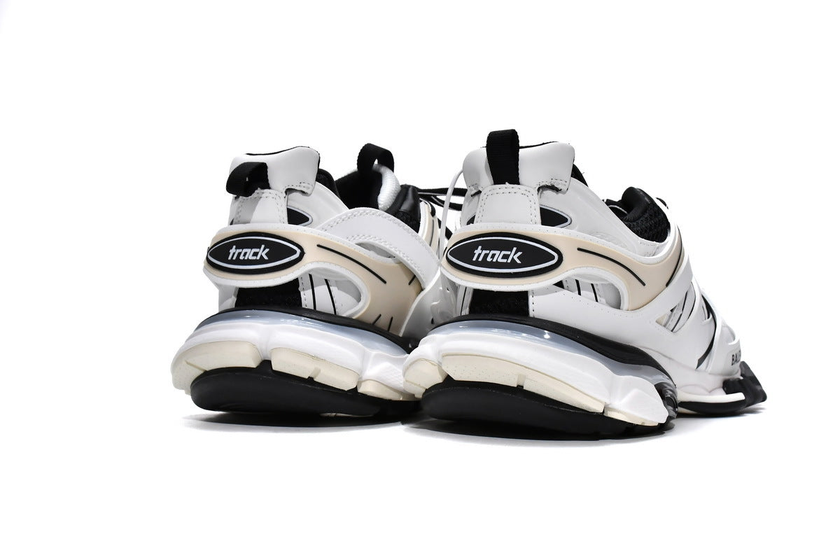 Balenciaga Track Sneakers "White Black Beige"-retro thick sole dad shoes，Women's Shoe Sale / Men's Shoe Sale