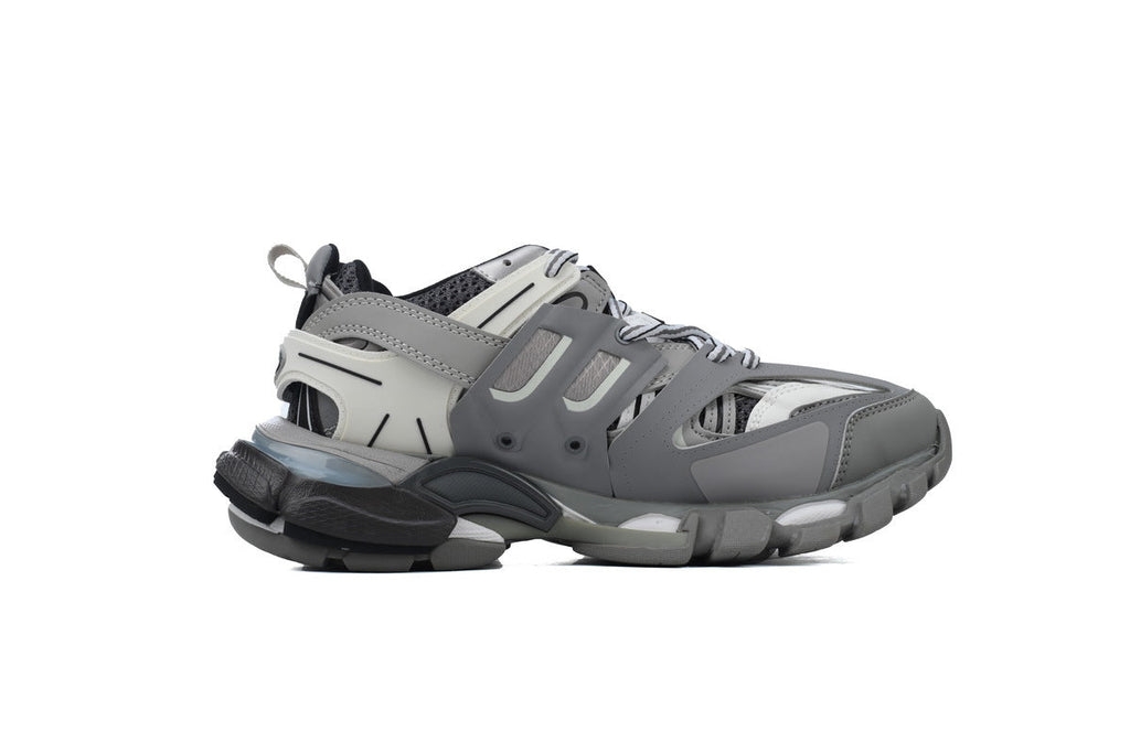 Balenciaga Track Trainer Sneakers "Grey White"-retro thick sole dad shoes，Women's Shoe Sale / Men's Shoe Sale