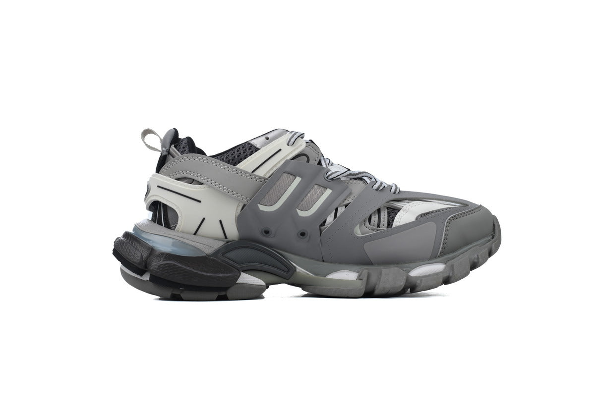 Balenciaga Track Trainer Sneakers "Grey White"-retro thick sole dad shoes，Women's Shoe Sale / Men's Shoe Sale