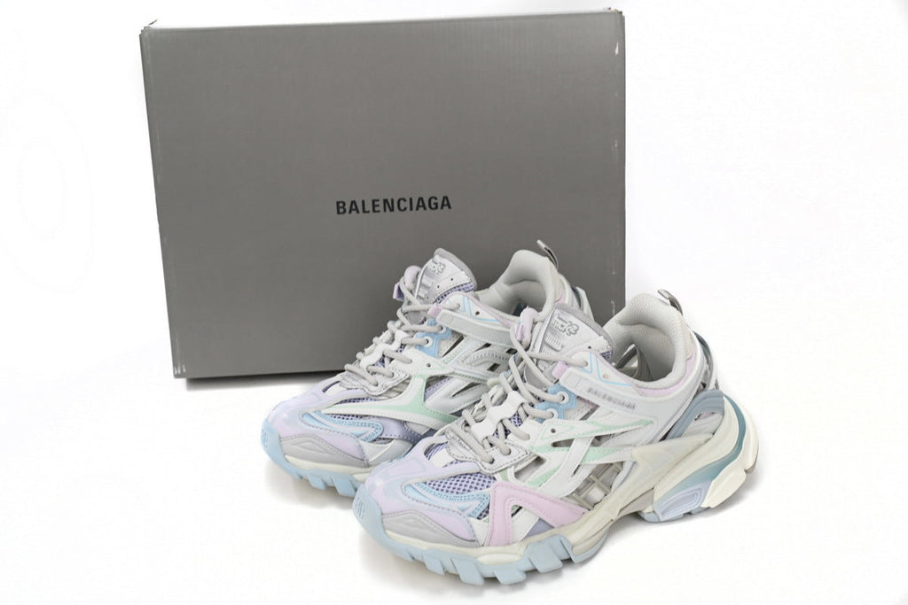 Balenciaga Track 2 Open Sneakers "Pastel Multicolor"-retro thick sole dad shoes，Women's Shoe Sale / Men's Shoe Sale