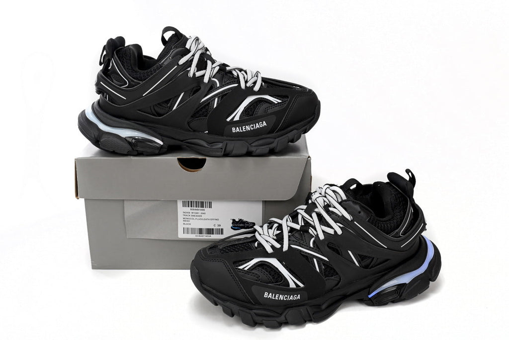 Balenciaga Track Sneakers "Black White" Mesh Chunky Low Top Trainer