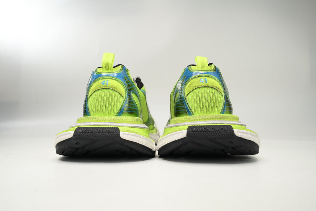 Balenciaga 3XL Sneakers "Fluorescent Yellow Blue"-retro thick sole dad shoes，Women's Shoe Sale / Men's Shoe Sale