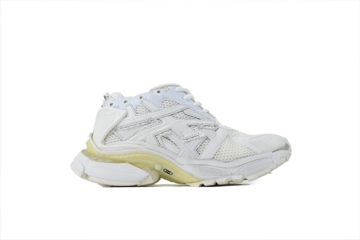 Balenciaga Runner Mid Sneakers White Mesh Chunky Mid Top Trainer