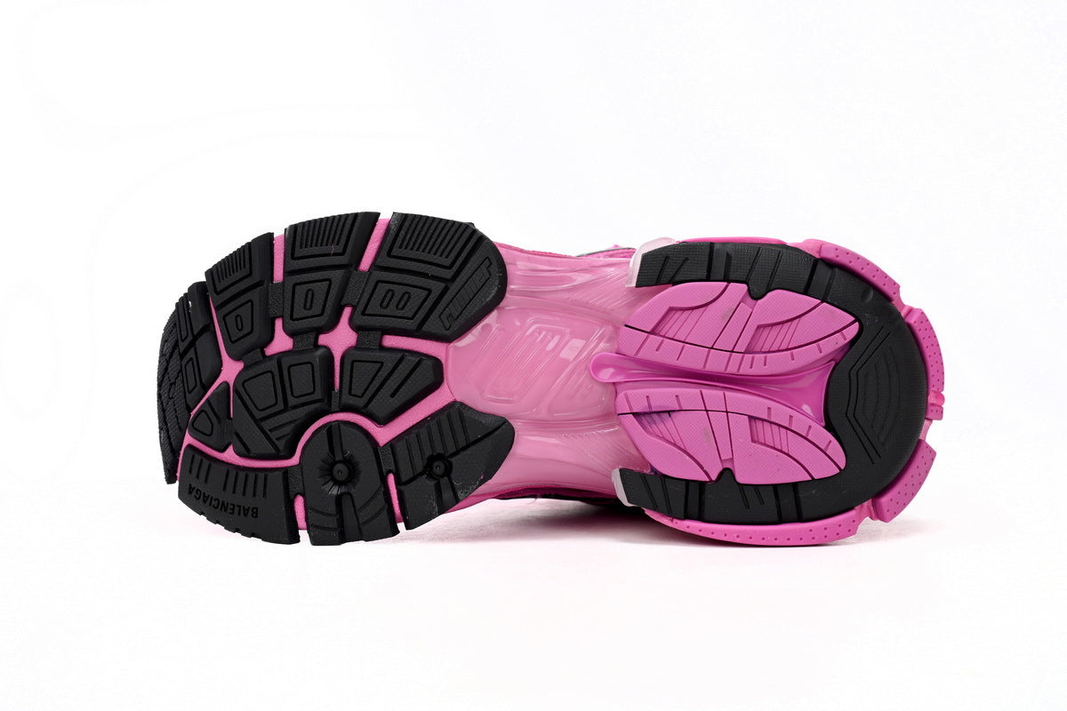 Balenciaga Runner Series Sneakers "Hot Pink Black"-retro thick sole dad shoes，Women's Shoe Sale / Men's Shoe Sale