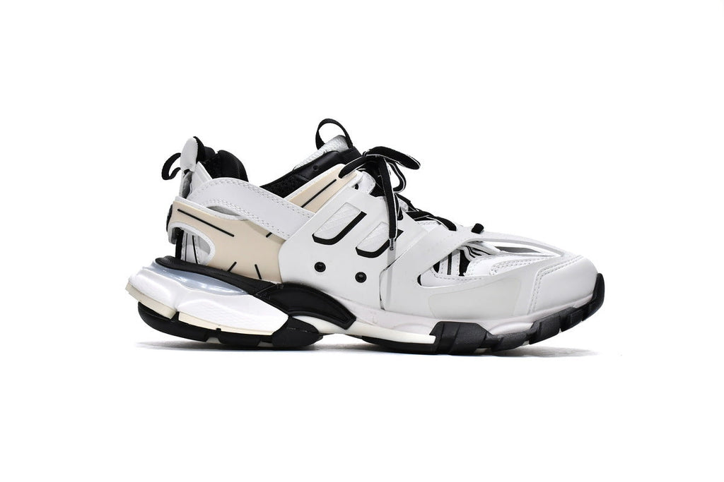 Balenciaga Track Sneakers "White Black Beige"-retro thick sole dad shoes，Women's Shoe Sale / Men's Shoe Sale