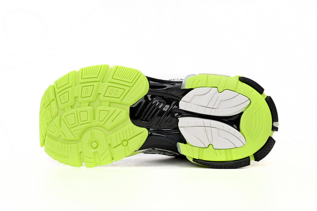Balenciaga Runner Series Sneakers "White Fluorescent Green"-retro thick sole dad shoes，Women's Shoe Sale / Men's Shoe Sale