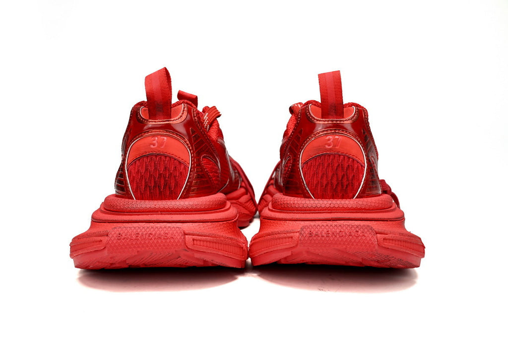 Balenciaga 3XL Sneaker "Red"-retro thick sole dad shoes，Women's Shoe Sale / Men's Shoe Sale