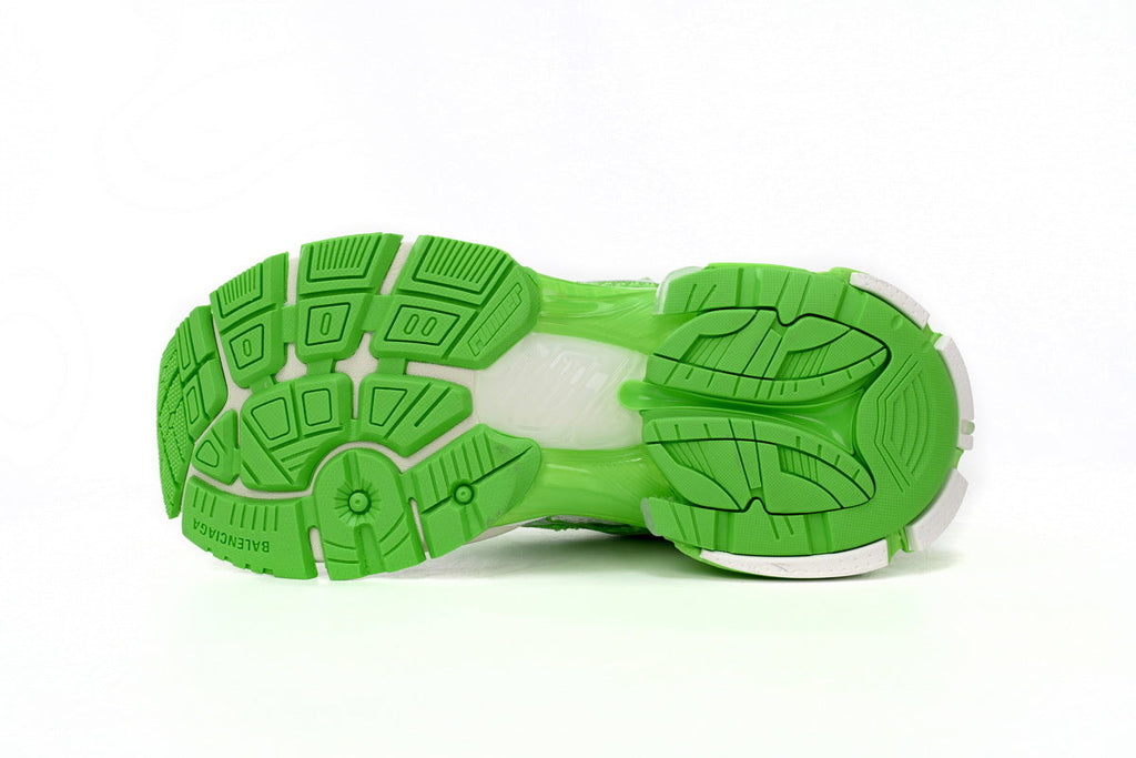 Balenciaga Runner Sneakers "Fluorescent Green White"-retro thick sole dad shoes，Women's Shoe Sale / Men's Shoe Sale