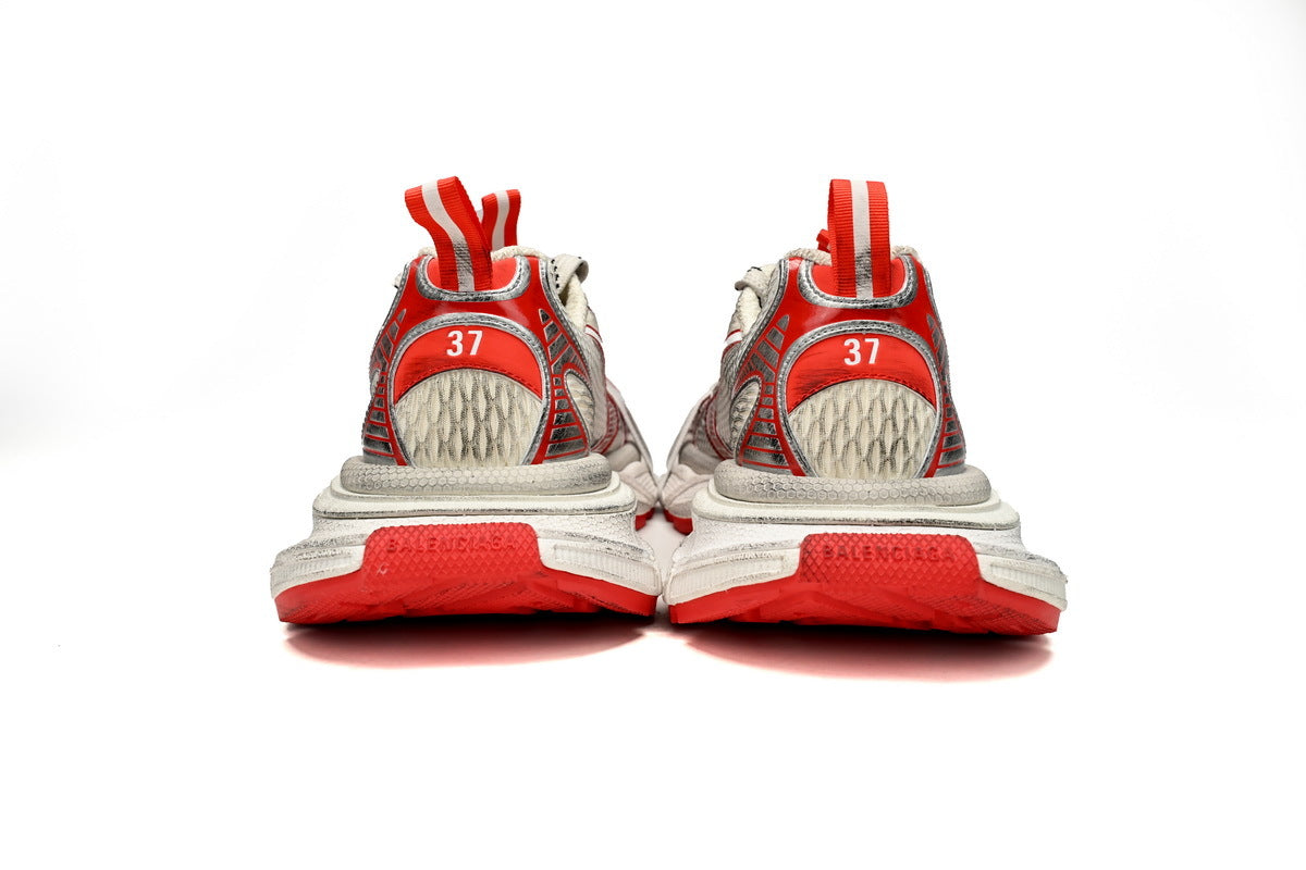 Balenciaga 3XL Sneaker "White Red"-retro thick sole dad shoes，Women's Shoe Sale / Men's Shoe Sale