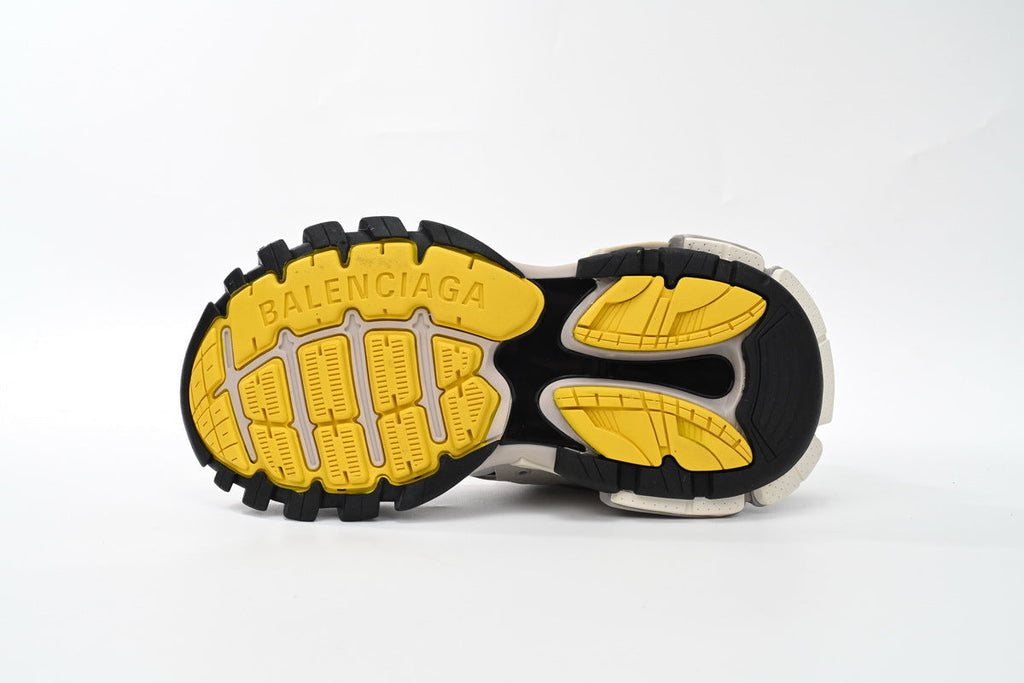 Balenciaga Track Sneakers "White Grey Yellow"-retro thick sole dad shoes，Women's Shoe Sale / Men's Shoe Sale