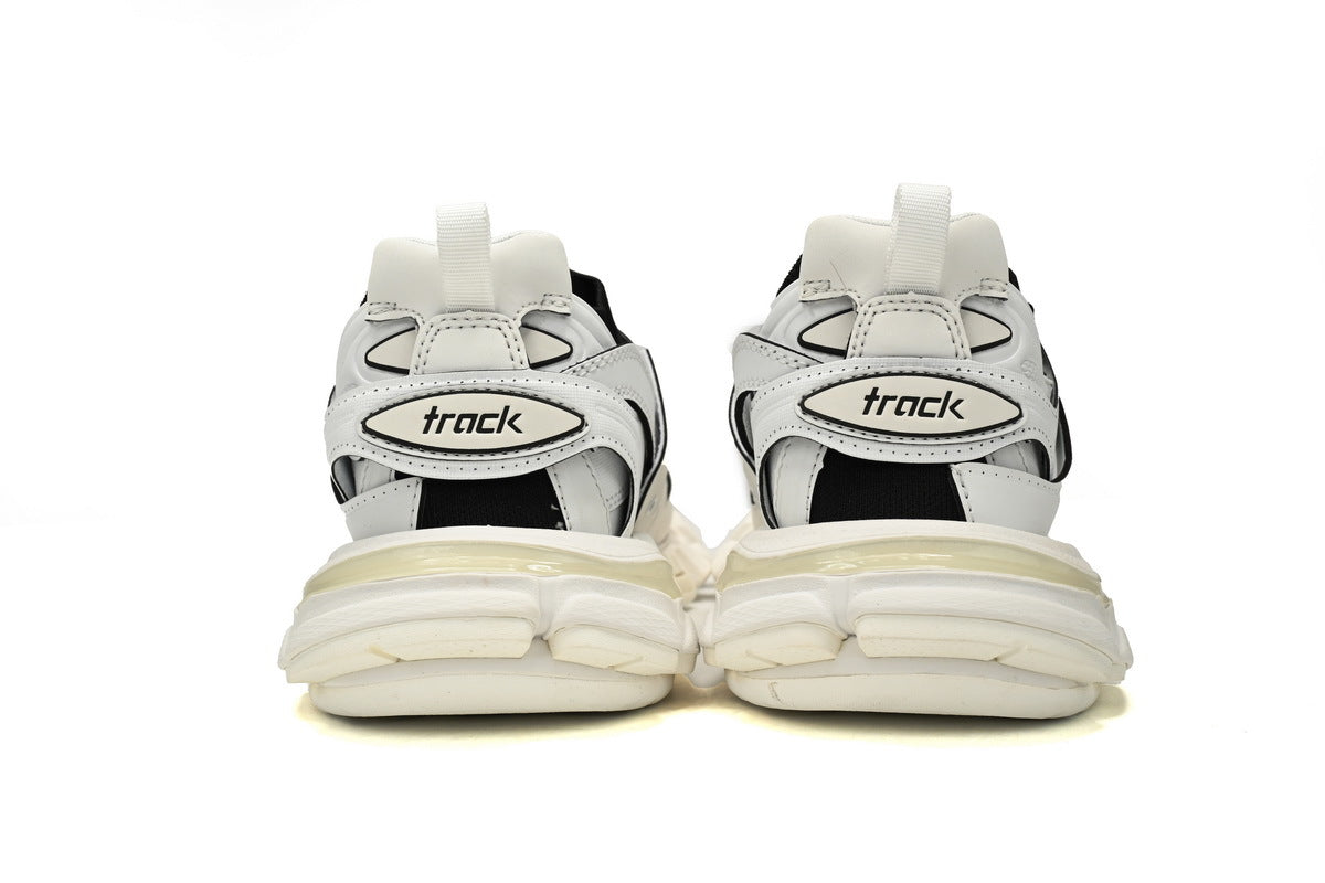 Balenciaga Track Sock Sneakers "White Black"-retro thick sole dad shoes，Women's Shoe Sale / Men's Shoe Sale